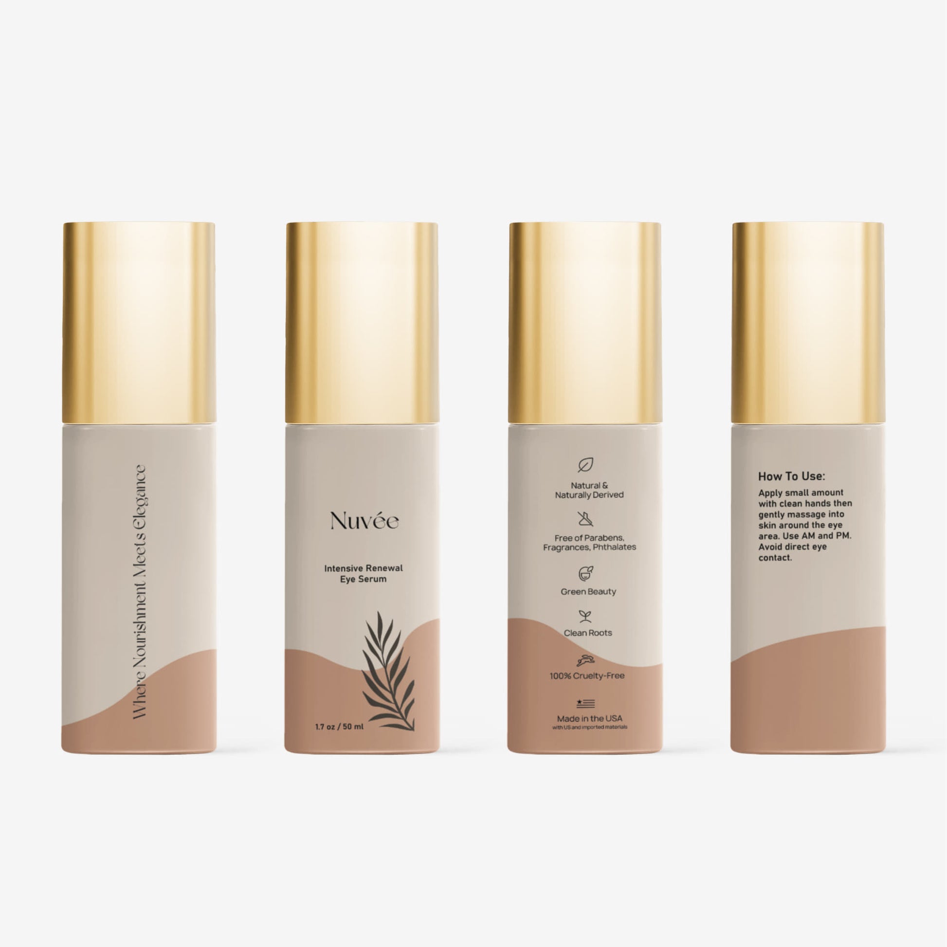 Brighten+Firm Eye Serum: Intensive Renewal Gold Cap